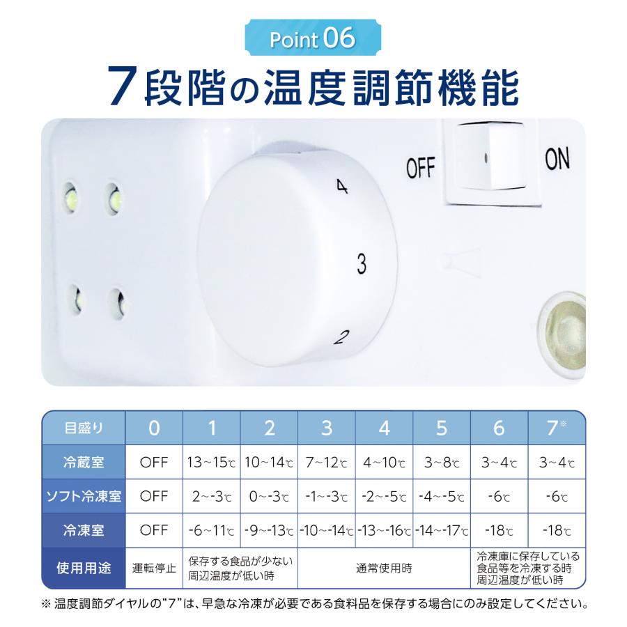#2620 3ドア冷蔵庫70L WHIT