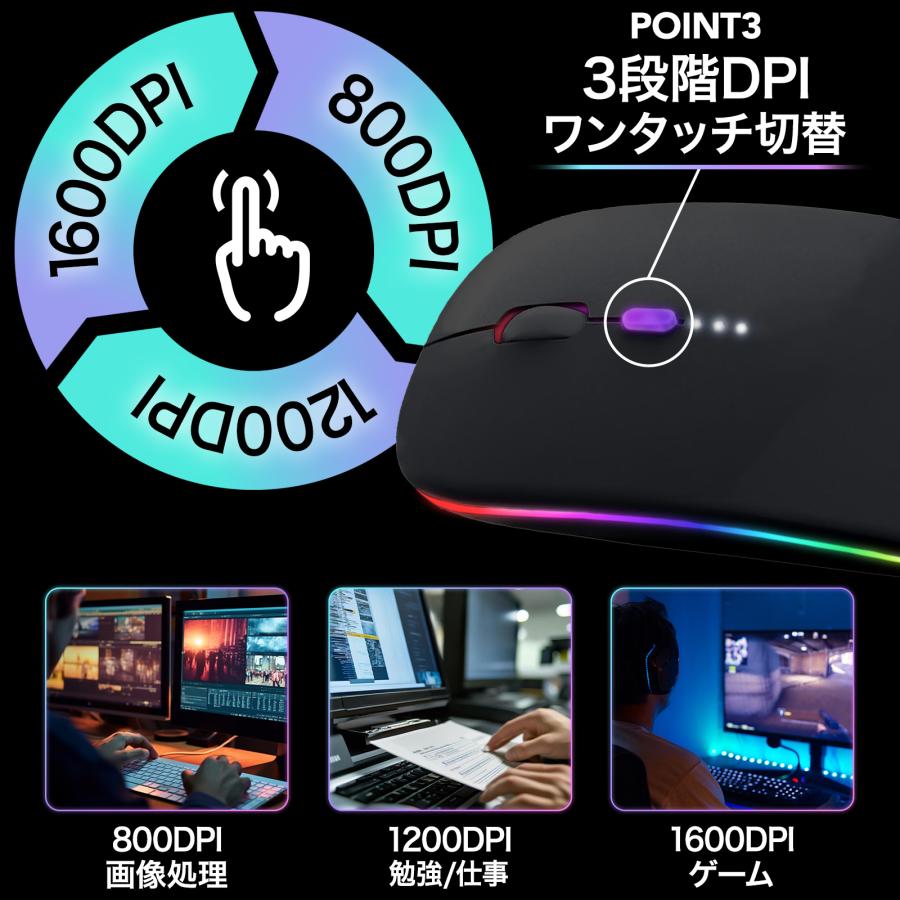 #2378 ワイヤレスマウス ホワイト