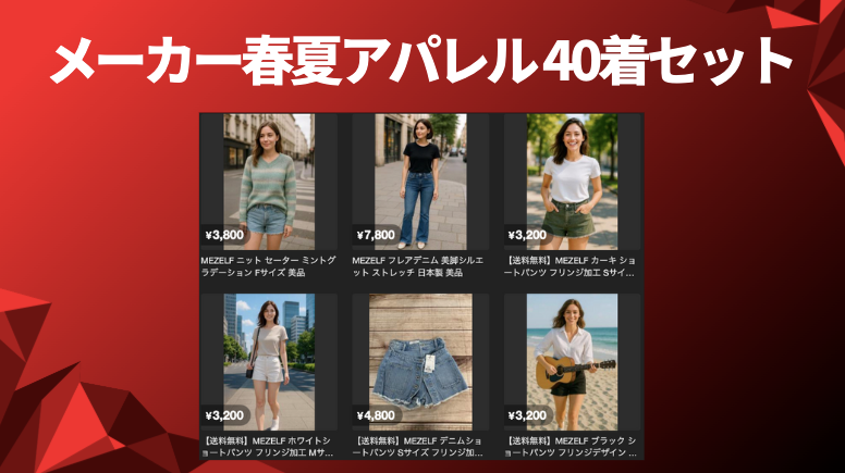 メーカー春夏アパレル40着セット
