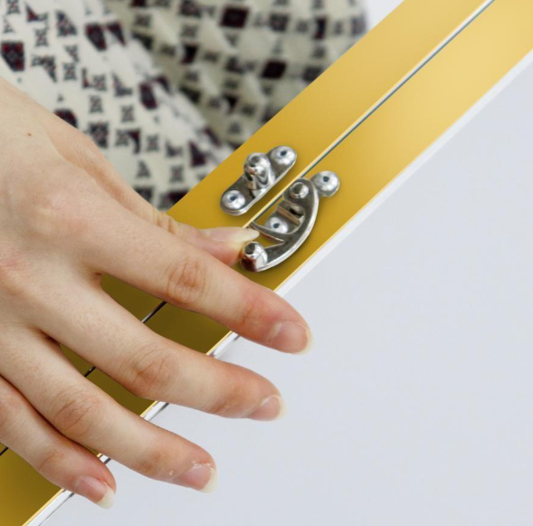 #2055 軽折り畳み鏡160x60x2 金