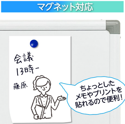 #635    	 ホワイトボード　移動180×90