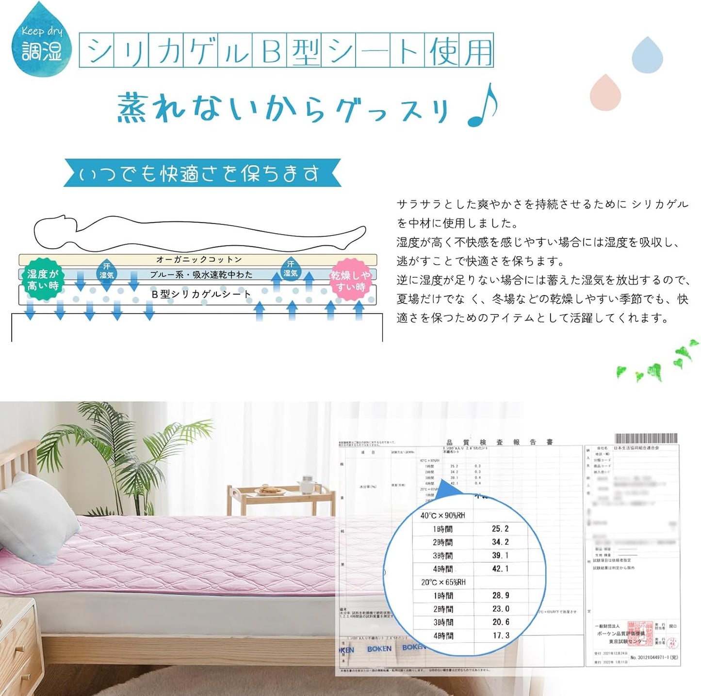【カラー・サイズランダム 4枚セット】SunshineLife 吸湿速乾 敷きパッド