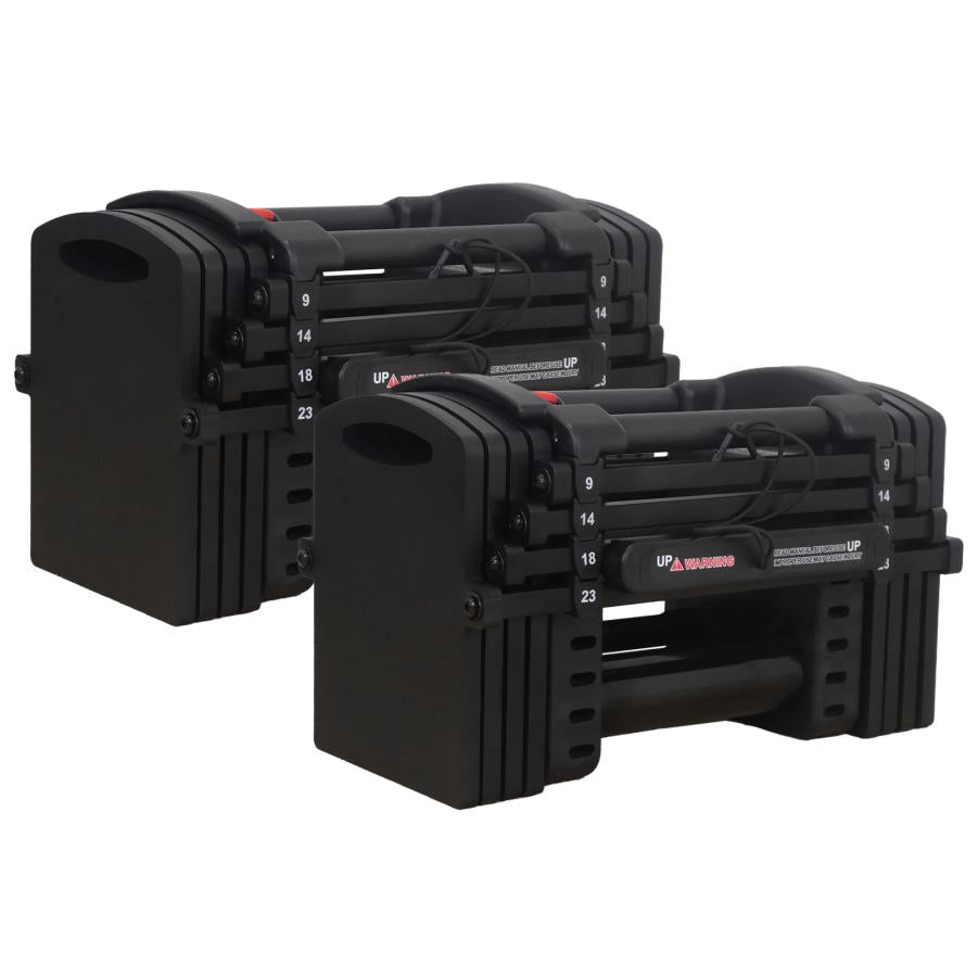 #2849 ブロックダンベルAB23*2  オールブラック　23kg　2個セット