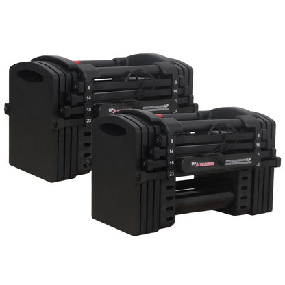 #2849 ブロックダンベルAB23*2  オールブラック　23kg　2個セット