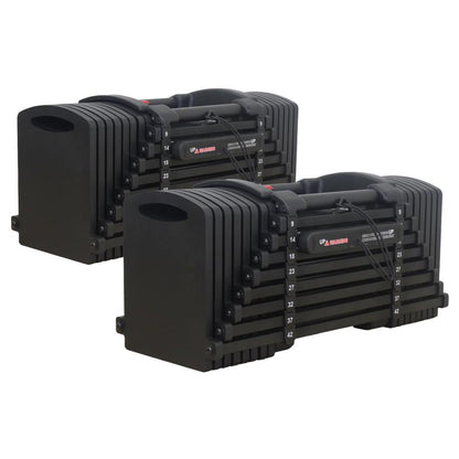 #2825 ブロックダンベルAB42x2   オールブラック　42kg　2個セット