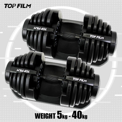 #2884 可変式ダンベル2AB40x2  新型24kg　オールブラック　2個セット