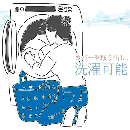 #2005 ベビーベッド折畳 灰+枕グレー　枕付き