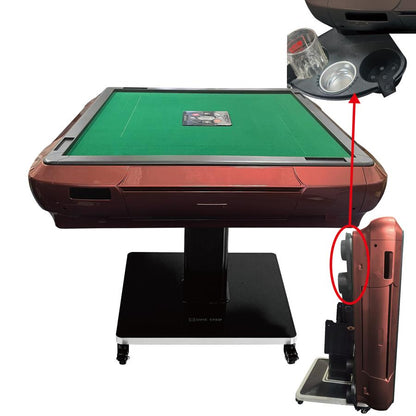 #2527 全自動麻雀アルミ33黒+テ麻雀テーブルボード付きセット