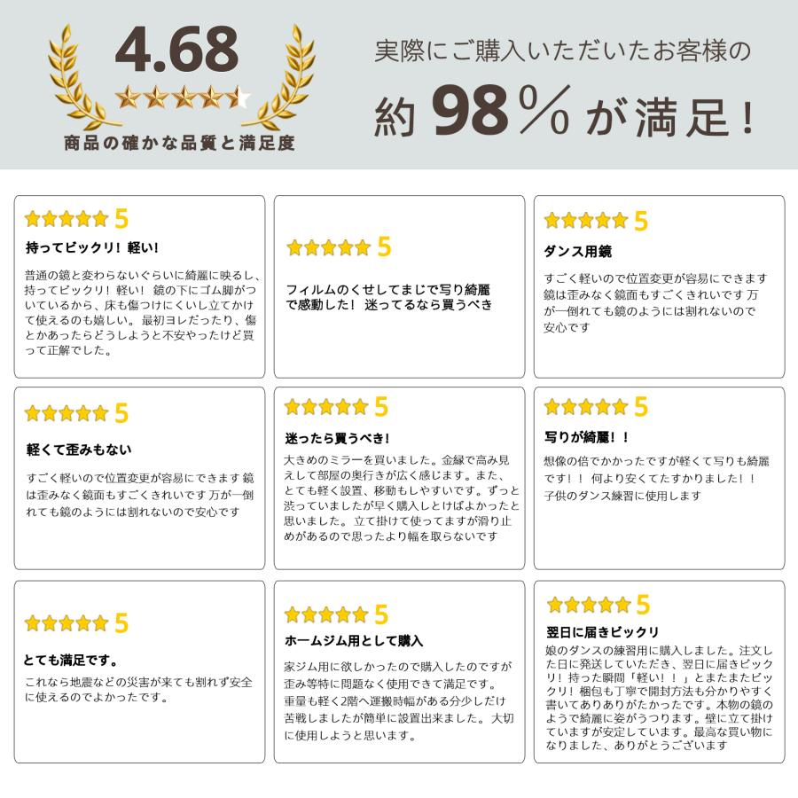#3013　軽鏡セツト同梱80cm 白