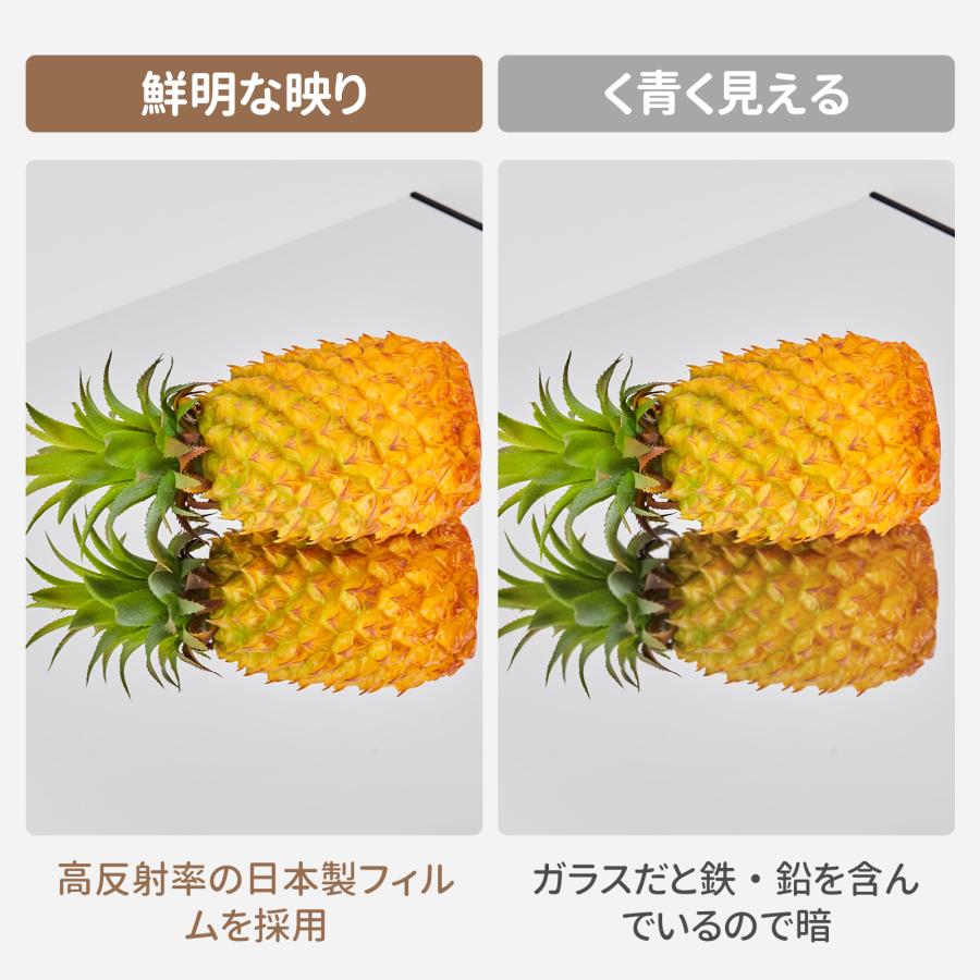 #2102 軽壁掛け鏡160x100木目