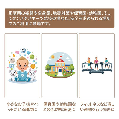 #1848 軽壁鏡160x100銀+キャスター大軽壁鏡160x100cm銀＋スタンド大