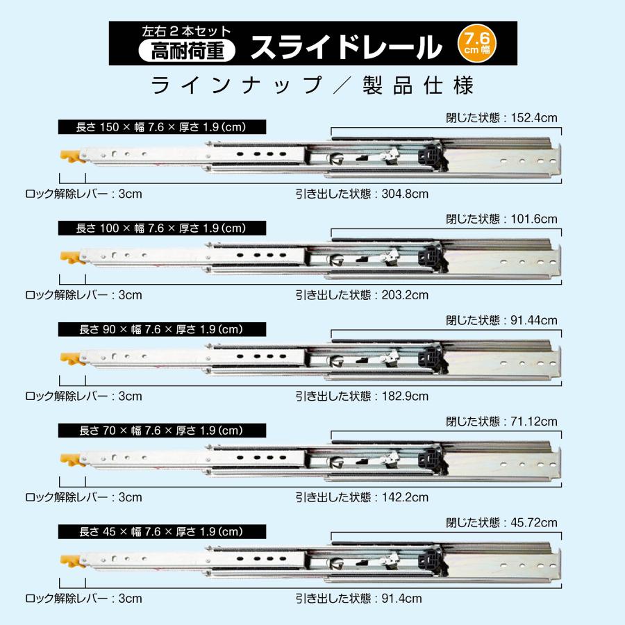 #2998 76型スライドレール1M