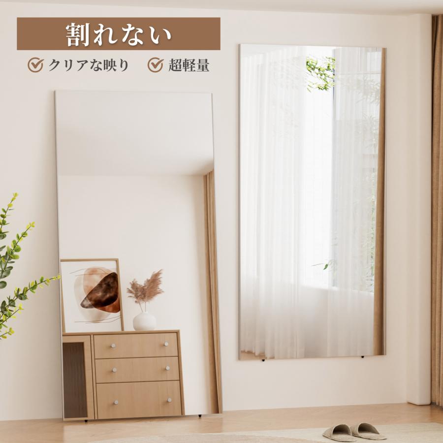 #2814 軽スタンド鏡160x60黒