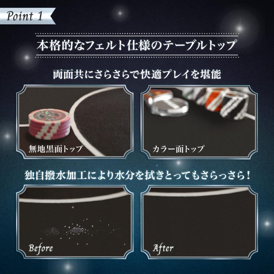 #2730 8人用ポーカーテーブル 黒