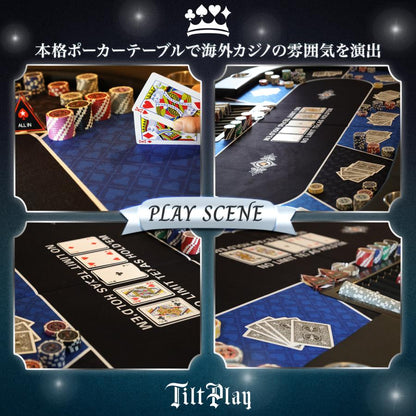 #2730 8人用ポーカーテーブル 黒