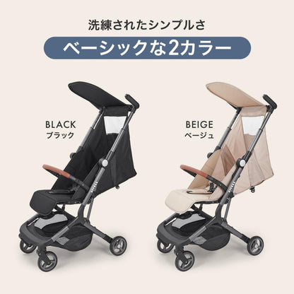 #3096 折りたたみベビー カーBK　ブラック