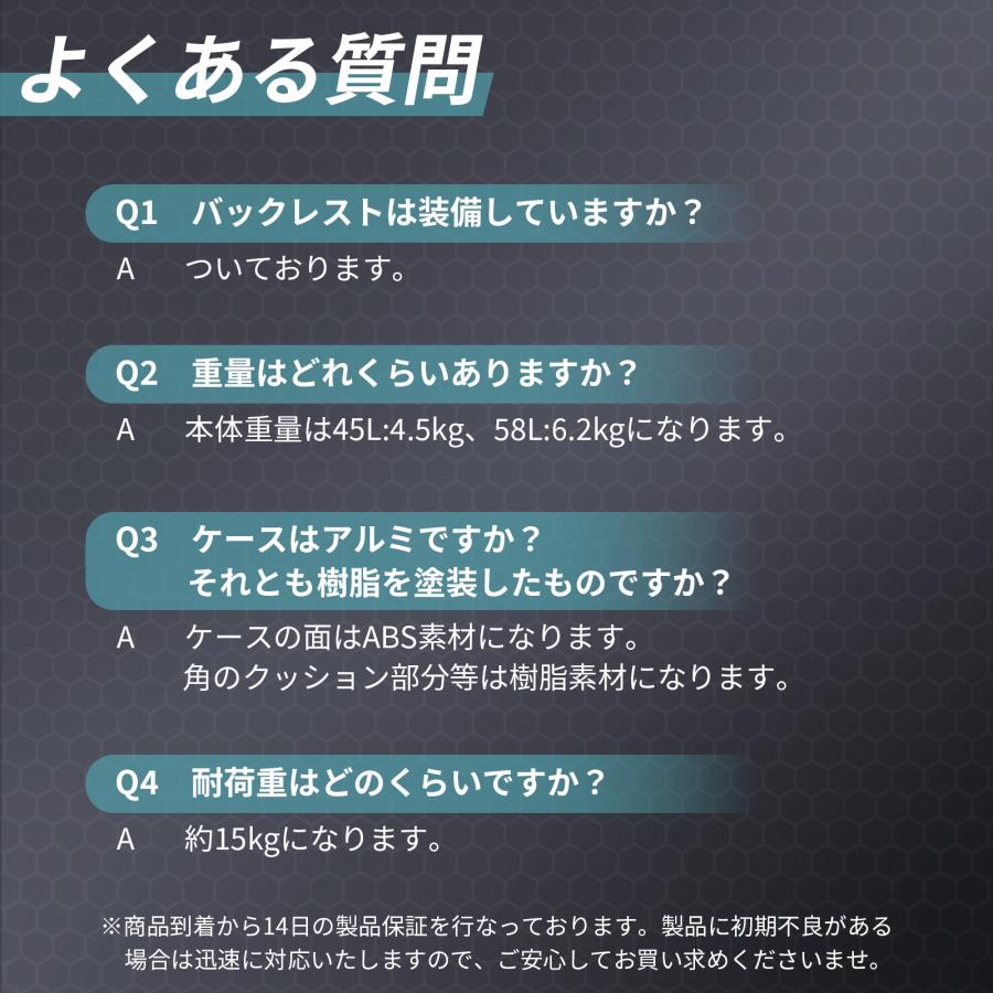 #2332 ABSリアボックス58NA黒ナチュラルブラック