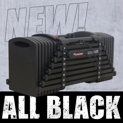 #2824 ブロックダンベルAB42  オールブラック　42kg 　単品