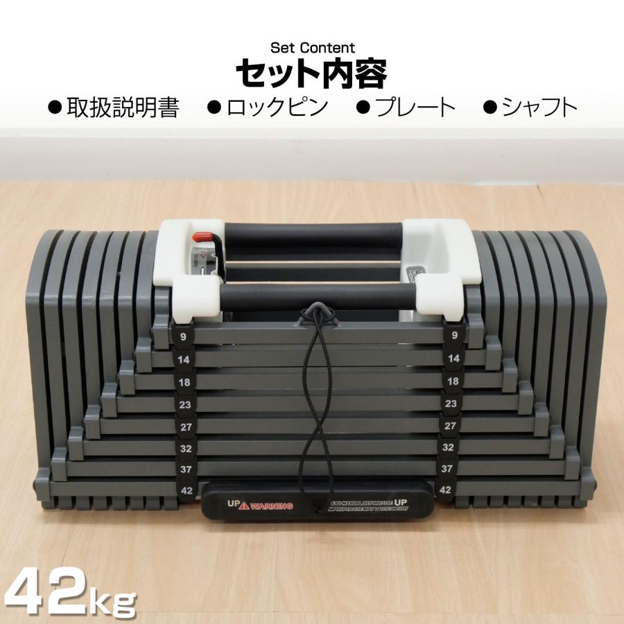 #2825 ブロックダンベルAB42x2   オールブラック　42kg　2個セット