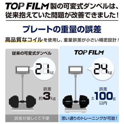 #3065　可変式ダンベル2.0RDx2(新型24kg レッド 2個セット)