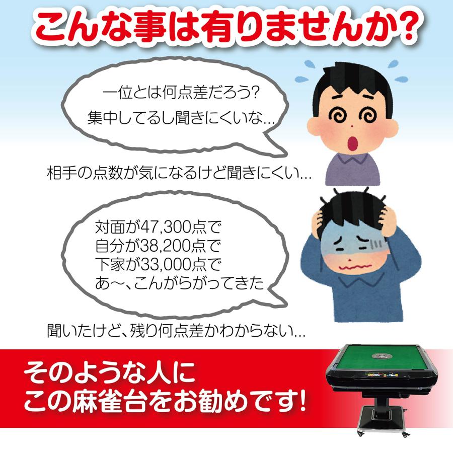 #2537 全自動麻雀デジタ赤+テ麻雀テーブルボード付きセット