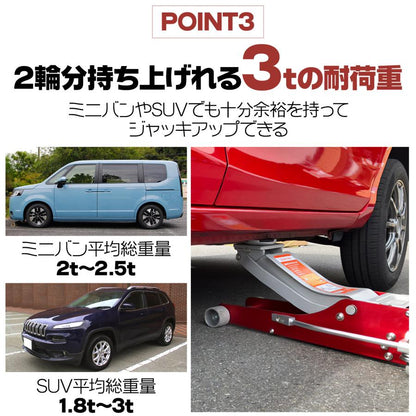 #2484　ジャッキ油圧式+パック　(赤)