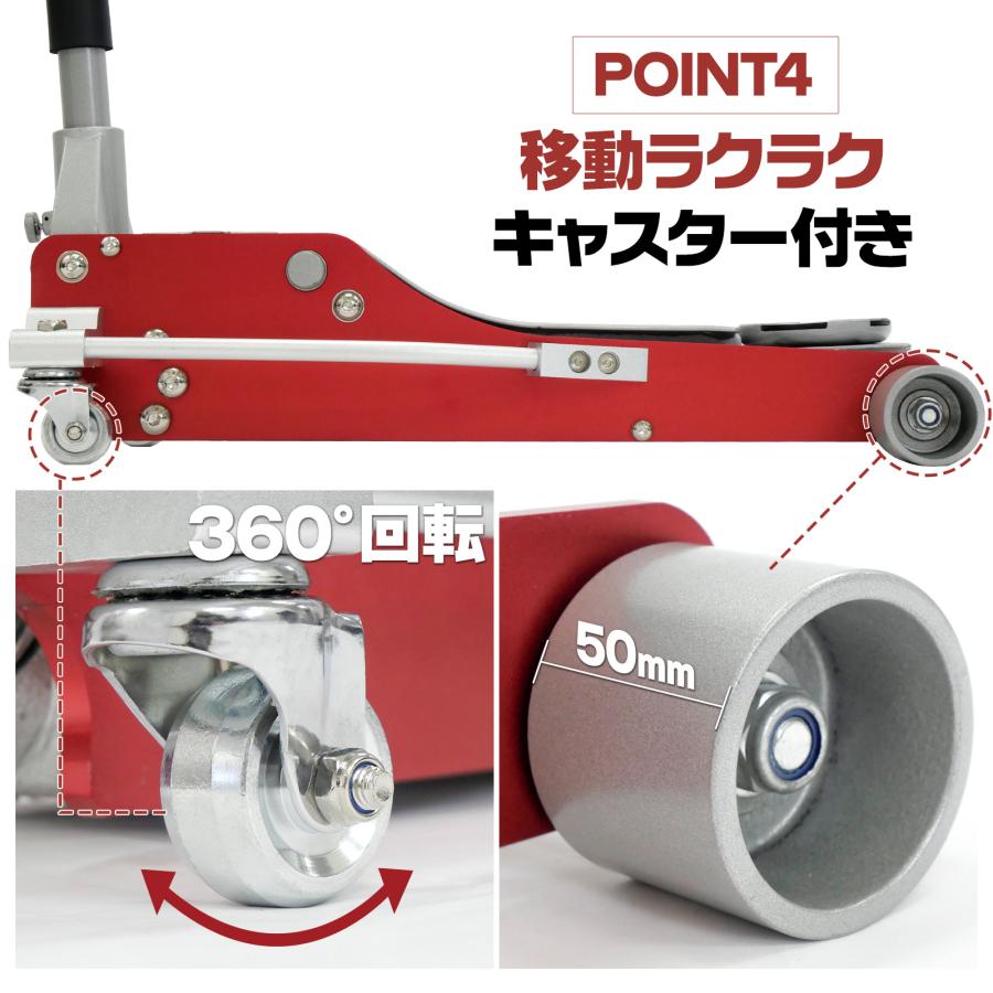 #2484　ジャッキ油圧式+パック　(赤)
