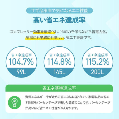 #3099 HD上開き冷凍庫145L