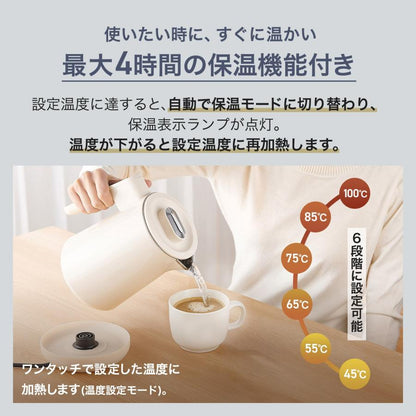 #3104 電気ケトルBE0.8　ベージュ