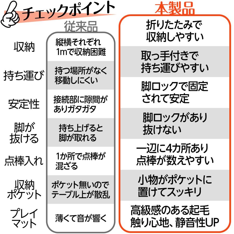 #2643 二つ折り麻雀テーブル黒