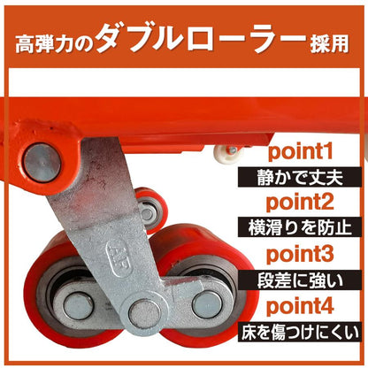 #1865 ハンドリフト2TPU車輪※法人のみ対応可能　個人不可※