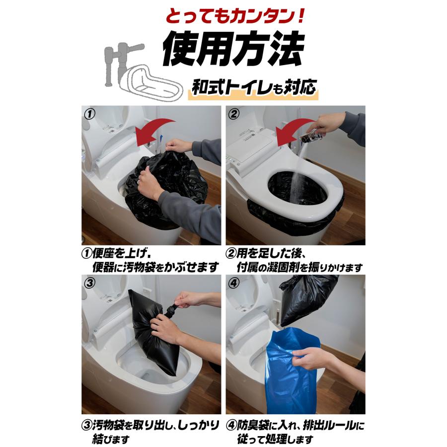 #2234 非常用トイレ5セット　300回分