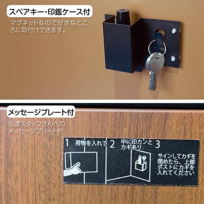 #1253 平面ポストブラウンP1段8008
