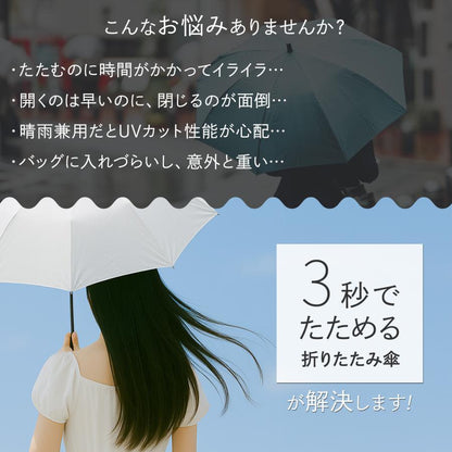 #2877 畳不要傘Black  ブラック