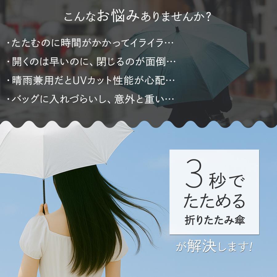 #2878 畳不要傘White  オフホワイト